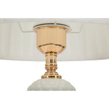 Biela stolová lampa s textilným tienidlom (výška 57 cm) Torre – Mauro Ferretti – Obrázok 5