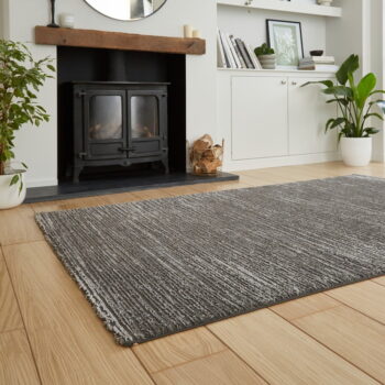 Tmavosivý umývateľný koberec z recyklovaných vlákien 160x230 cm Flores – Think Rugs - Image 5