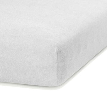 Biela napínacia froté plachta 120x200 cm Ruby – AmeliaHome - Image 2