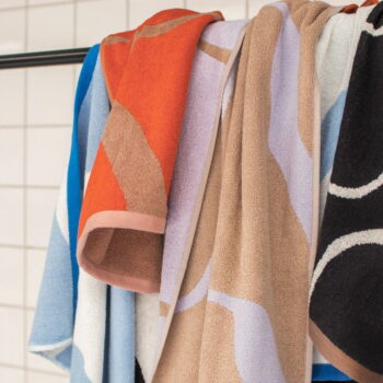 Oranžové/svetlohnedé uteráky v súprave 2 ks z Bio bavlny 50x90 cm Nova Arte – Mette Ditmer Denmark – Obrázok 8