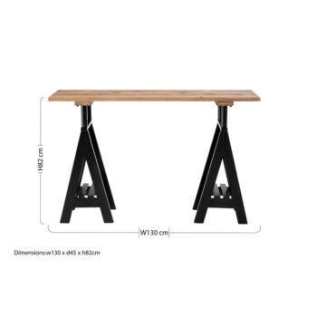 Konzolový stolík s doskou z borovicového dreva v prírodnej farbe 45x130 cm Hampstead – Premier Housewares - Image 8