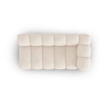 Krémovobiely modul pohovky (pravý roh) Lupine – Micadoni Home - Image 2
