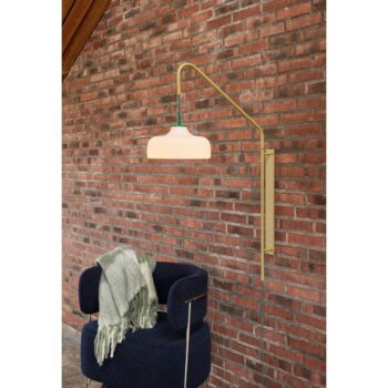 Bielo-zelená deka 200x140 cm Inlet - Hübsch - Image 5