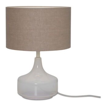 Béžová stolová lampa s textilným tienidlom (výška  46 cm) Reykjavik – it's about RoMi