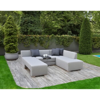 Sivý záhradný lounge set pre 5 Wellington – Garden Pleasure – Obrázok 2