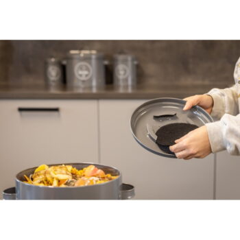 Sivá nádoba na kompostovateľný odpad 6,3 l Secret Du Potager – Esschert Design – Obrázok 4