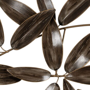Kovová nástenná dekorácia 121x52 cm Leaves – Ixia - Image 5