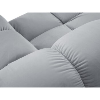 Svetlomodrá zamatová pohovka 379 cm Bellis – Micadoni Home – Obrázok 6