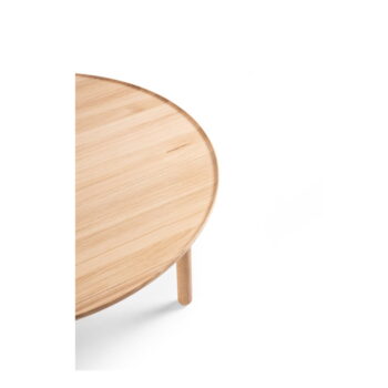 Okrúhly konferenčný stolík z dubového dreva v prírodnej farbe ø 100 cm Mu - Gazzda – Obrázok 2