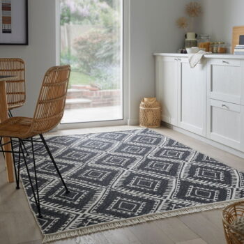 Čiernobiely koberec 120x170 cm Alix - Flair Rugs - Image 2