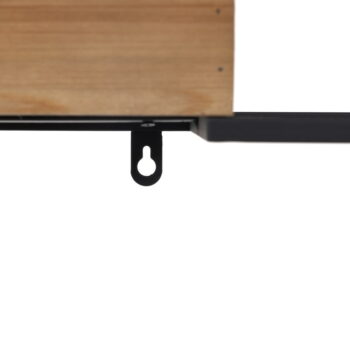 Čierny kovový regál 85x130 cm – Ixia – Obrázok 9