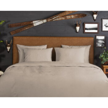 Hnedé flanelové predĺžené obliečky na dvojlôžko 240x220 cm – Good Morning – Obrázok 3