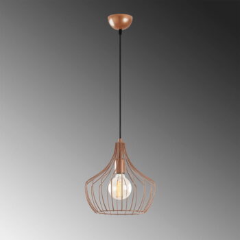 Závesné svietidlo v medenej farbe s kovovým tienidlom ø 27 cm Mezopotamya – Opviq lights - Image 5