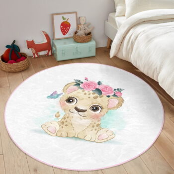 Biely detský koberec ø 100 cm Comfort – Mila Home - Image 3