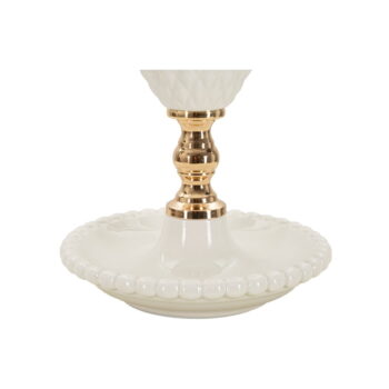 Biela stolová lampa s textilným tienidlom (výška 44 cm) Torre – Mauro Ferretti - Image 3