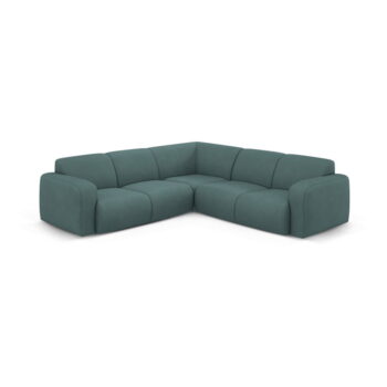 Tyrkysovomodrá rohová pohovka (variabilná/do L) Molino – Micadoni Home - Image 2