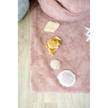 Ružový prateľný ručne tkaný bavlnený detský koberec 140x200 cm Noah – Lorena Canals – Obrázok 5