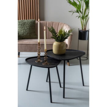 Kovový odkladací stolík 49.5x54 cm Boaz – Leitmotiv – Obrázok 4