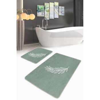 Zelené kúpeľňové predložky v súprave 2 ks 60x100 cm – Mila Home - Image 3