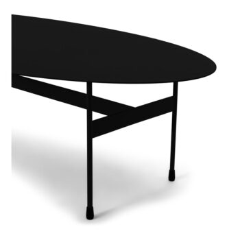 Čierny kovový konferenčný stolík 39x120 cm Mira – Spinder Design - Image 3