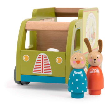 Drevené autíčko La Grande Famille Food Truck  – Moulin Roty - Image 3