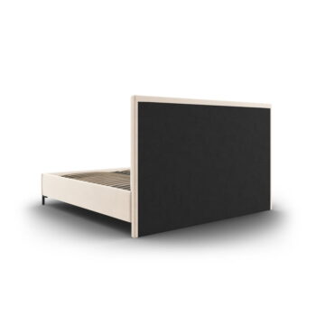 Béžová čalúnená dvojlôžková posteľ s úložným priestorom s roštom 200x200 cm Casey – Mazzini Beds - Image 5