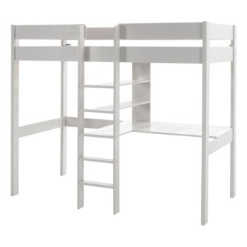 Biela vyvýšená detská posteľ 90x200 cm Pino - Vipack