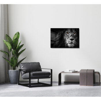 Sklenený obraz 70x50 cm Lion - Wallity – Obrázok 4
