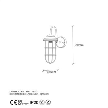 Nástenné svietidlo v čiernej a zlatej farbe ø 10 cm Mahoni – Opviq lights - Image 7