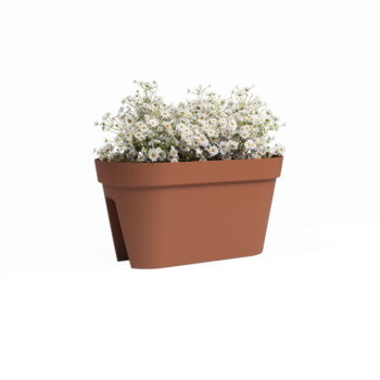 Závesný kvetináč na zábradlie z recyklovaného plastu 60 cm Capri – Artevasi - Image 2