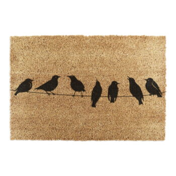 Rohožka z kokosového vlákna 40x60 cm Birds On a Wire – Artsy Doormats