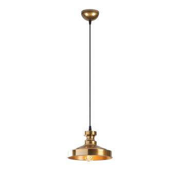Závesné svietidlo v zlatej farbe s kovovým tienidlom ø 22 cm Berceste – Opviq lights – Obrázok 2