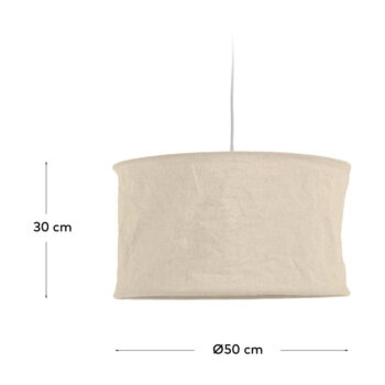 Béžové látkové tienidlo ø 50 cm Mariela - Kave Home - Image 5