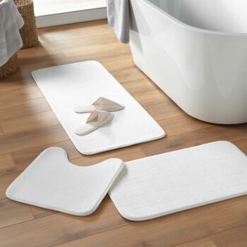 Biela WC kúpeľňová predložka 45x45 cm Vitamine – douceur d'intérieur - Image 6