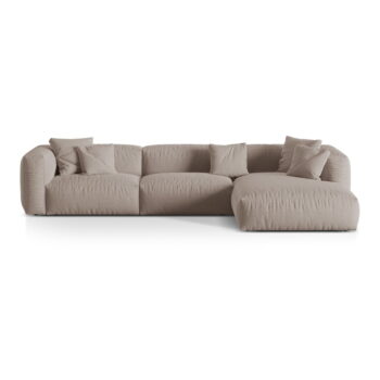 Béžová modulárna rohová pohovka (pravý roh) Martina – Micadoni Home – Obrázok 3