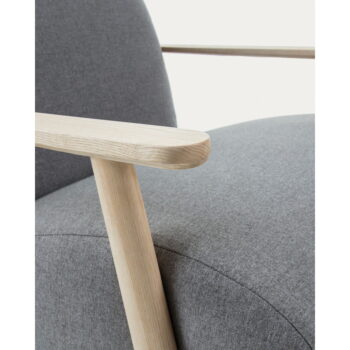Sivé kreslo Meghan – Kave Home - Image 5