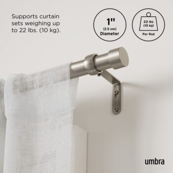 Roztiahnuteľná garniža z nehrdzavejúcej ocele 305 - 457 cm Cappa – Umbra - Image 7