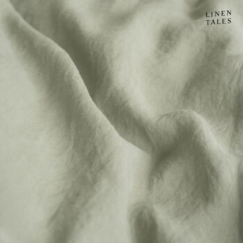 Svetlozelené ľanové predĺžené obliečky na dvojlôžko 200x220 cm - Linen Tales - Image 6