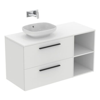 Tmavohnedá doska pod umývadlo v dekore duba 100x51 cm i.Life B – Ideal Standard – Obrázok 4