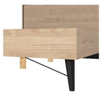 Dvojlôžková posteľ bez roštu v prírodnej farbe 160x200 cm Ry – Tvilum – Obrázok 7
