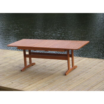 Záhradný jedálenský stôl z borovicového dreva 90x160 cm Luisa – Rojaplast - Image 8
