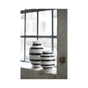 Čierno-biela kameninová váza Kähler Design Omaggio, výška 30,5 cm - Image 3