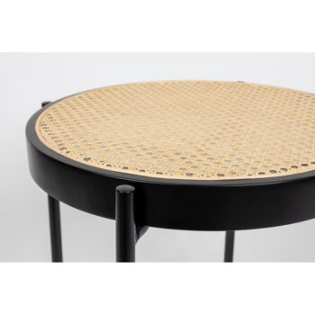 Ratanový okrúhly odkladací stolík ø 50 cm Spike - Zuiver – Obrázok 6