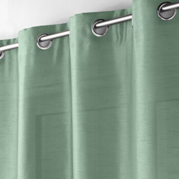Zelený saténový záves 140x240 cm Shana – douceur d'intérieur - Image 2