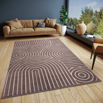 Hnedý koberec 57x90 cm Iconic Wave – Hanse Home - Image 2