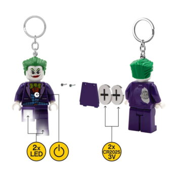 Kľúčenka so svietidlom DC Joker – LEGO® – Obrázok 7