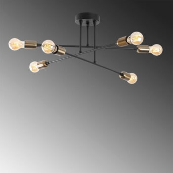 Čierne stropné svietidlo Fleur – Opviq lights - Image 4