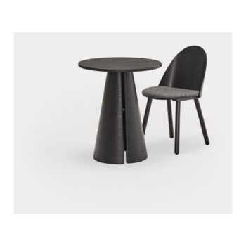 Okrúhly jedálenský stôl s doskou v dekore jaseňového dreva ø 65 cm Cep – Teulat - Image 4