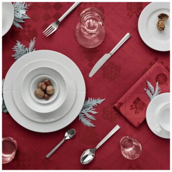 Damaškový obrus s vianočným motívom 150x220 cm Natale – Rosendahl - Image 4