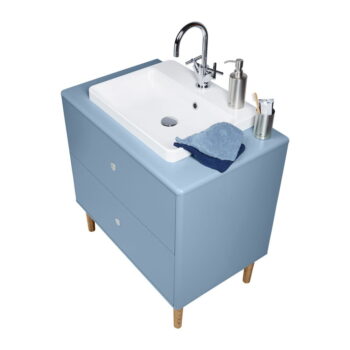 Svetlomodrá závesná skrinka s umývadlom bez batérie 80x62 cm Color Bath – Tom Tailor - Image 9